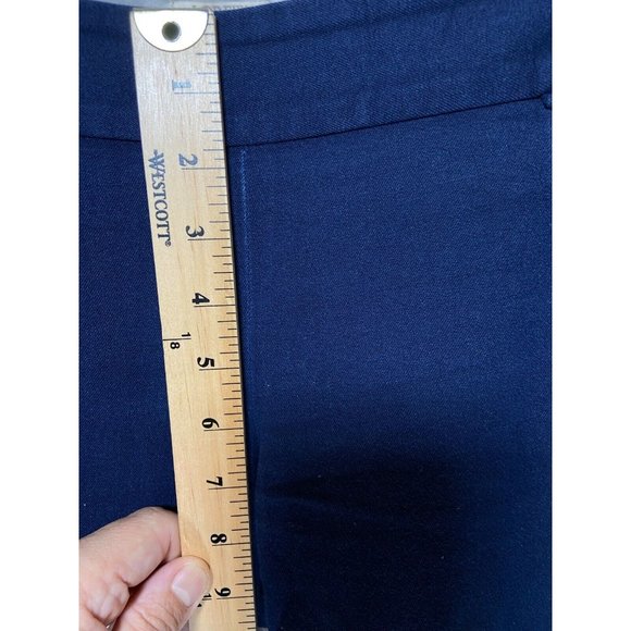 J.Crew Pants Womens 4 Blue Side Zipper Casual Slacks Ladies 32x24. - Picture 10 of 11